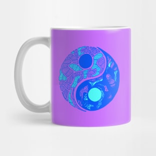 Blue Abstract Yin Yang Mug